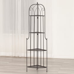 Этажерка Secret De Maison Nicole (PL08-10338) стальной сплав, черный, 48х33х159 см