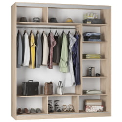 Шкаф-купе B-220х200х60-2(ЯШТ-D9D9D9)