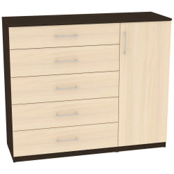 Комод Калисто(К41)1147х1352х468ручкарейлинг160мм(Венге-ДМ) / Калисто(K41)1147х1352х468ручкарейлинг160мм(Венге-ДМ)