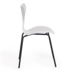 Стул Jacobsen (mod DC 102) пластик/металл, 50 х 46 х 82 см , белый 018/черный