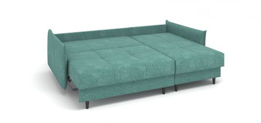 Диван тканевый Каролина  угловой универсальный ткань Lamb slate (1600*2260*930) Синий, 2106399/51841/7