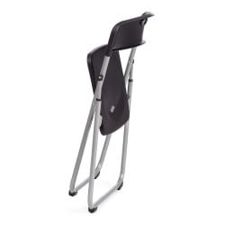 Металлический стул FOLDER (mod. 3017H) каркас: металл, сиденье/спинка: пластик, 49 x 46.5 x 73.5 см, black (черный) / grey (серый)