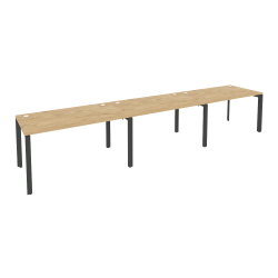 Рабочая станция на П-образном м/к ONIX O.MP-RS-3.3.8 Тиквуд Светлый/Антрацит