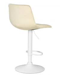 Стул барный DOBRIN TAILOR WHITE (бежевый велюр (MJ9-10)) 2 шт