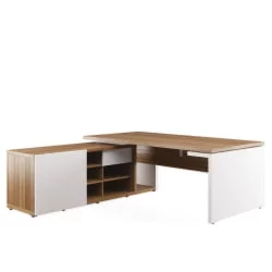 Стол рабочий на опорной креденции левый ZIO28510831 Орех