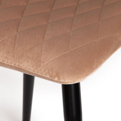 Стул CHILLY X (mod. 7096-1) / 1 шт. в упаковке ткань/металл, 45x53х88 см, высота до сиденья 50 см, бежевый barkhat 5/черный