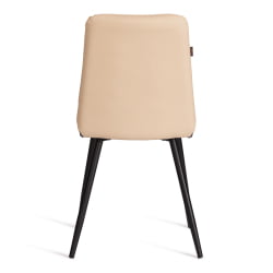 Металлический стул Asti TREND, экокожа, бежевая, 47х54х86 см