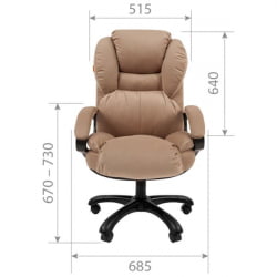 Кресло руководителя CHAIRMAN 434 HOME велюр Темно-бежевый