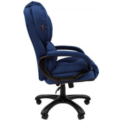 Кресло руководителя CHAIRMAN 434 HOME велюр Синий