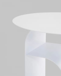 Журнальный столик Arwel металл белый