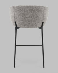 Стул полубарный Тисдейл букле серый