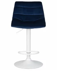 Стул барный DOBRIN TAILOR WHITE Синий велюр MJ9-117