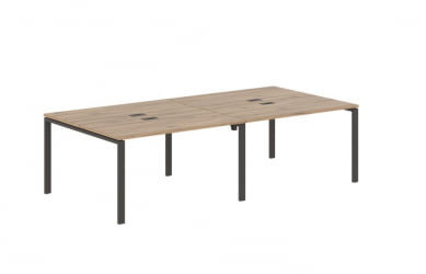 Бенч-система 4-местная EDIS EUWST 2713 Дуб Денвер светлый Мокко