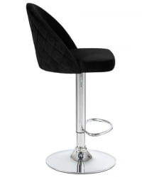 Стул барный ДОБРИН МИЛАНА (черный велюр (МДЖ9-101)) 2 шт / DOBRIN MILANA (MJ9-101))
