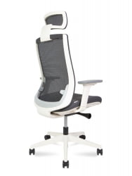 Кресло руководителя RUBY white frame Черный