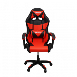 Кресло 908 KINGQUEEN цвет черный/красный с массажем и подсветкой 908-black-red-mass