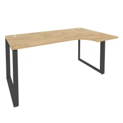 Стол эргономичный правый на О-образном м/к ONIX O.MO-SA-1R Тиквуд Светлый/Антрацит