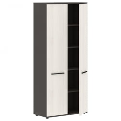 Шкаф с глухими дверьми EDIS EHCS 85.1 Ясень Траун Черный Мокко