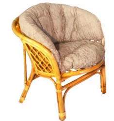 Кресло Багама, подушки коричневые или светлые полные Bahama5 мед