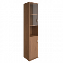 Шкаф высокий узкий левый Riva А.СУ-1.4 Л Орех Гварнери