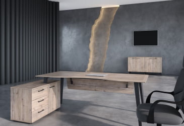 Письменный стол с полками и ящиками JAY JCT 1813 R Дуб Каньон