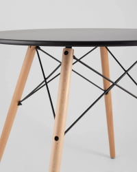 Стол круглый EAMES DSW NEW D=80 черный