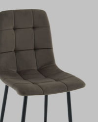 Стул полубарный Одди ПБ велюр темно-серый