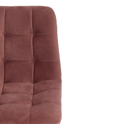 Стул CHILLY (mod. 7095-1) ткань/металл, 45x53х88 см, высота до сиденья 50 см, коралловый barkhat 15 /черный