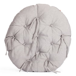 Кресло CLOUDE рогожка/металл, 97х98х90-96см, серо-бежевый, 3M 16/2