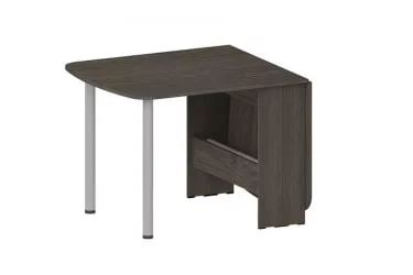 Раздвижной овальный стол Оригами Ясень черный