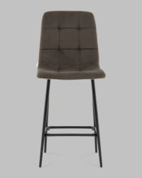 Стул полубарный Одди ПБ велюр темно-серый