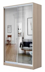 Двустворчатый гардеробный шкаф Хит-23-12-55 Ясень шимо светлый