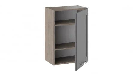 Шкаф навесной Одри В_72-50_1ДР Дуб Сонома трюфель/Серый шелк