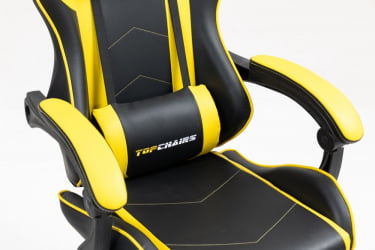 Кресло спортивное TopChairs Shadow черно-желтый