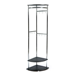 Вешалка с обувницей CALEDONIA МДФ/металл, 51*51*189 см, Венге