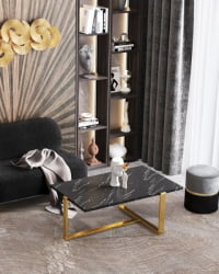 Диван Стоун рогожка черный