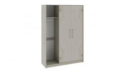 Длинный шкаф Бостон Ясень шимо/Бежевый глянец