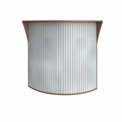 Стойка угловая (радиусный элемент - ролета) Riva А.РС-5.5 Орех Гварнери