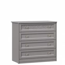 Комод с 4 ящиками Джулия ЛД 695.040.000 Оникс серый