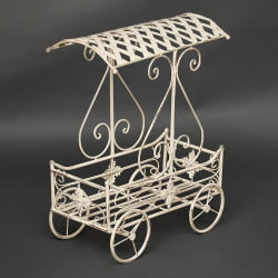 Цветочница Secret de Maison CARRIAGE (mod. PL08--6954) металл, 40х23х55см, Античный белый (Antique White)