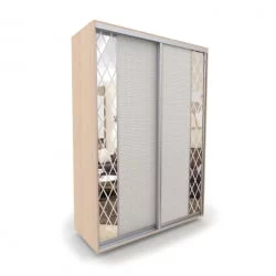 Шкаф-купе 2-х дверный Акцент-Вера КР 1000х600  Дуб молочный