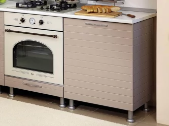 Кухонный гарнитур угловой Анастасия №7 Белый Капучино