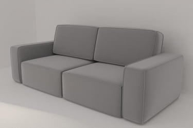 Коричневый диван Сунндал (Berhouse) Цвет фасада: Кофе рогожка; Тип: Прямой; Материал фасада: Микророгожка