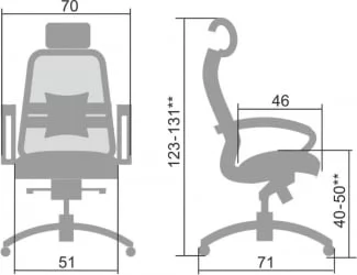 Кресло руководителя Samurai SL-2.04 Черное