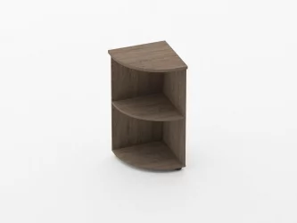 Стеллаж угловой низкий Glassy 6.08.20 Дуб Верцаска