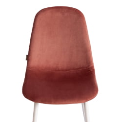 Стул BREEZE (mod. JSC-58) Велюр/металл , 44 х 53 х 86 см, Coral (коралловый) HLR44 / белый