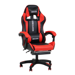 Геймерское кресло 1206 KINGQUEEN цвет черный/красный с массажем 1206-black-red-mass