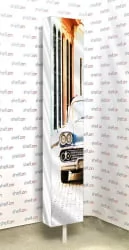 Поворотный зеркальный шкаф Zoom Art Белый