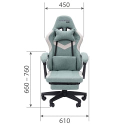 Кресло для геймеров CHAIRMAN GAME CH26 Зеленый-бежевый