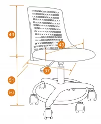 Кресло детское Kiddy Бирюзовый